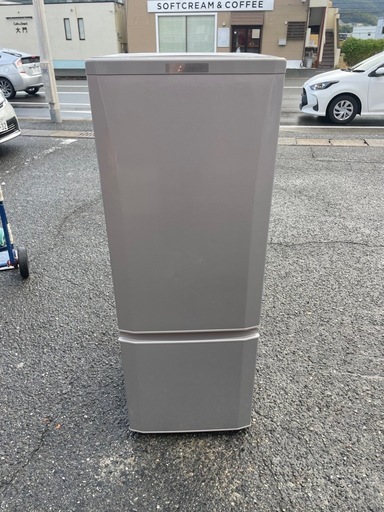 北九州市内配送無料　保証付き 三菱電機 MITSUBISHI ELECTRIC 冷蔵庫 168L ピュアシルバー MR-P17A-S
