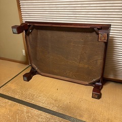 レトロ　木製　ローテーブルの画像