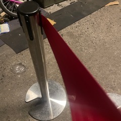 パーテーションポールスタンドスタッキングタイプレッドの画像