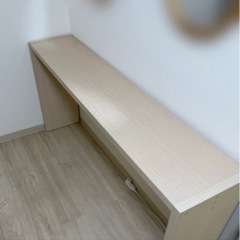 【美品】ロングテーブル 幅147cm 木目調の画像