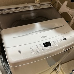 【取引先決定済】全自動洗濯機 ホワイト 4.5kg JW-U45EAの画像