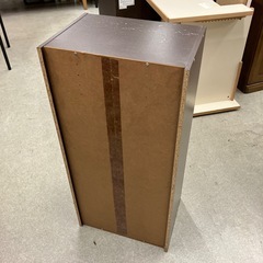 T2510-250 カラーボックス 3段 ダークブラウン② キズ汚れ多数の画像