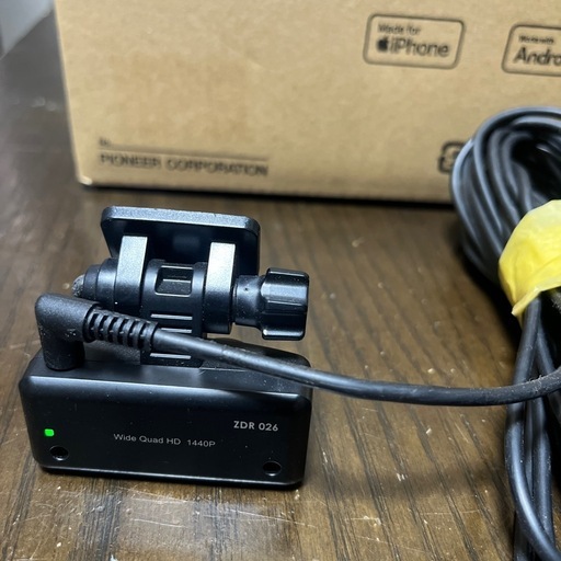 03【国産車 取り付け費用込み】中古 コムテック ZDR026 フロントリアドライブレコーダー　2カメラ 前後ドラレコ 