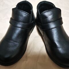 子供靴　キッズ靴　フォーマル　19cm　サイドゴアブーツ　黒の画像