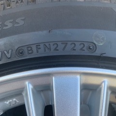 レアマイスター エルエフスポーツ 18インチ 8J ブリザック 溝ありスタットレスタイヤ付き カムリ レクサス ホイールの画像