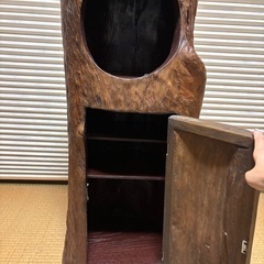 レトロ アンティーク 収納棚 木製の画像