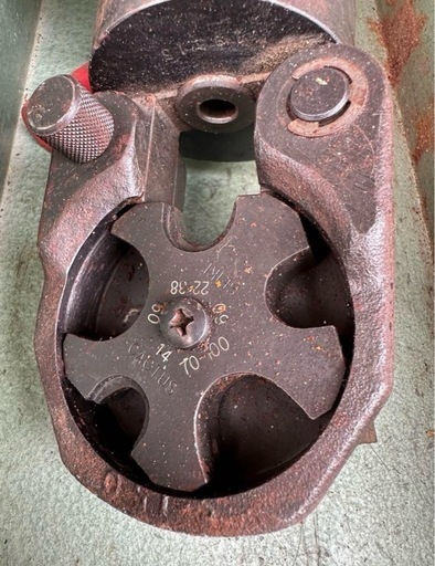 カクタス S-150D 手動油圧式圧着工具 10t 圧着端子用 ダイス付