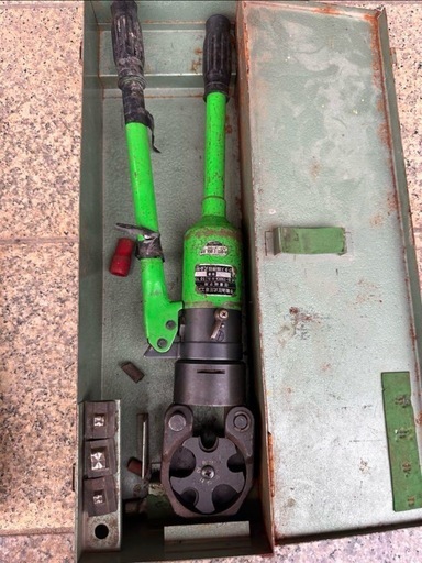 カクタス S-150D 手動油圧式圧着工具 10t 圧着端子用 ダイス付