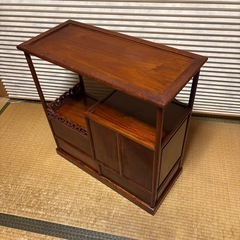 木製 収納棚 レトロ アンティークの画像