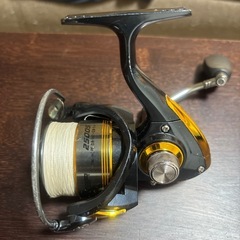 リール2本と釣具BOXの画像