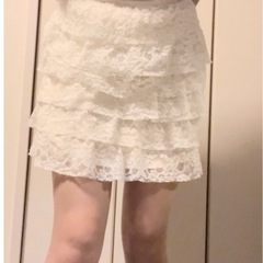 ミニスカ　ティアードフリルスカート　w55 小柄さんの画像