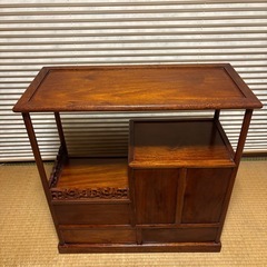 木製 収納棚 レトロ アンティークの画像