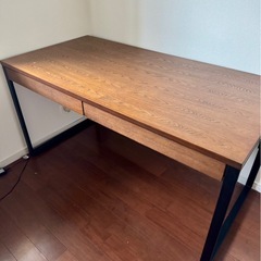 LOWYA 木製デスク140x70cmの画像