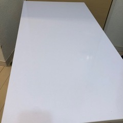 収納付きローテーブル　ホワイトの画像