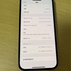 iPhone14 pro 256GB 美品 値下げ不可 10/18〜の画像
