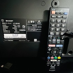 ジャンク無料　SHARP AQUOS２３型テレビ２０１７年製の画像