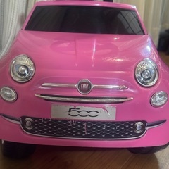 FIAT500 フィアット500 足蹴り　キッズカー　ピンクの画像