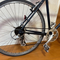 RALEIGH クロモリ クロスバイク BROOKSサドル付の画像