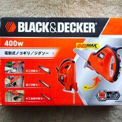 電動式ノコギリ／ジグソー兼用(延長コード付)  BLACK&DECKER (ブラックアンドデッカー)の画像