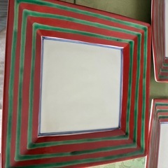 🌹四角皿2種　5枚セット　購入時1枚3400円のお品物🌹の画像