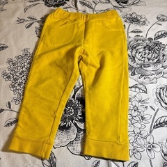 子供古着　黄色系　90cm 可愛い色　シャツ　ズボンの画像