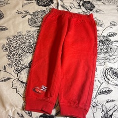 baby パーカー　上下セット　めでたい赤系　90cm 純綿の画像