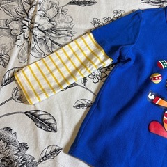 baby服　ピエロデザイン長袖カットソー 90cmの画像