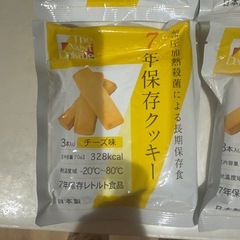 7年保存　クッキー チーズ味 めんつゆ　6パックの画像