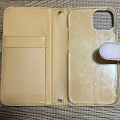 iPhone14 手帳型スマホケース　ライトパープルの画像