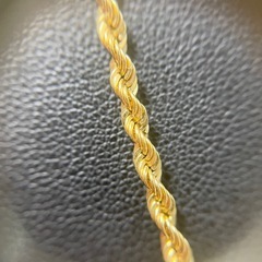 K18 約2.5mm幅ロープネックレス 
3.9g 45cmの画像