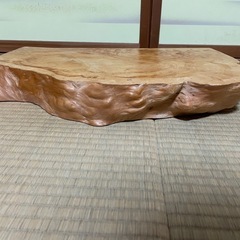 天然木 一枚板 花台 花台　飾り台 無垢材 ローテーブル けやき風の画像