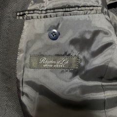 UNITED ARROWS ネイビー テーラードジャケットの画像
