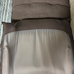 首リクライニング座椅子　ブラウン　2つセットの画像