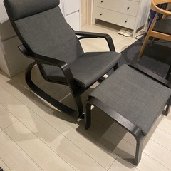 1人掛けソファ　オットマン付の画像