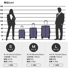 スーツケース Mサイズ(65L)の画像