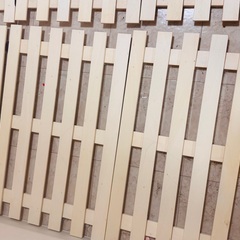 ベッド下すのこ（木製）シングル×４枚 中古の画像