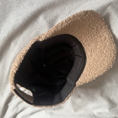 ボアキャップ　ベージュの画像