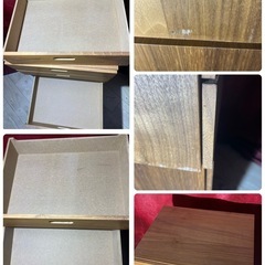 ②✨美品✨　無印　スタッキングチェストセットウォールナット　スタッキングシェルフの画像
