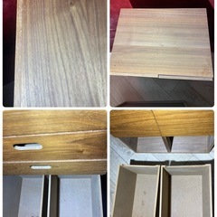 ②✨美品✨　無印　スタッキングチェストセットウォールナット　スタッキングシェルフの画像