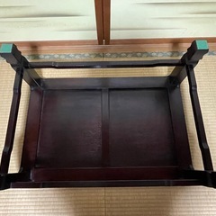 美品 高級花台 飾り台 木製調 75×50×30cm 元箱付きの画像