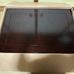 美品 高級花台 飾り台 木製調 75×50×30cm 元箱付きの画像