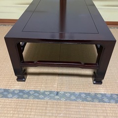 美品 高級花台 飾り台 木製調 75×50×30cm 元箱付きの画像