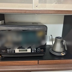 食器棚 レンジ下スライドトレー付き　幅90 高さ198の画像