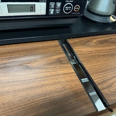 食器棚 レンジ下スライドトレー付き　幅90 高さ198の画像
