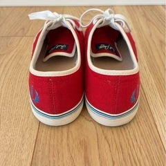 【美品】FRED PERRY(フレッドペリー)スニーカー 26cm レッドの画像