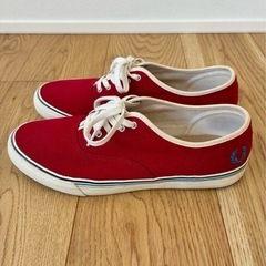 【美品】FRED PERRY(フレッドペリー)スニーカー 26cm レッドの画像