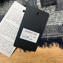 幾何学模様 ウール混紡ストール イタリア製の画像