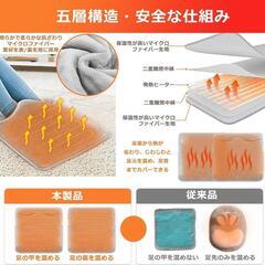 【新品】足温器 電気足温器 フットウォーマー ホットマット ６段階温度調整の画像