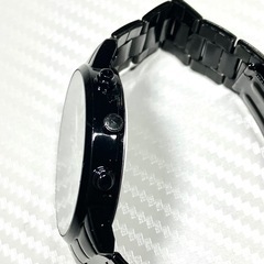 GENEVA ブラック 腕時計 クラシックデザイン メンズの画像