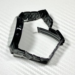 GENEVA ブラック 腕時計 クラシックデザイン メンズの画像